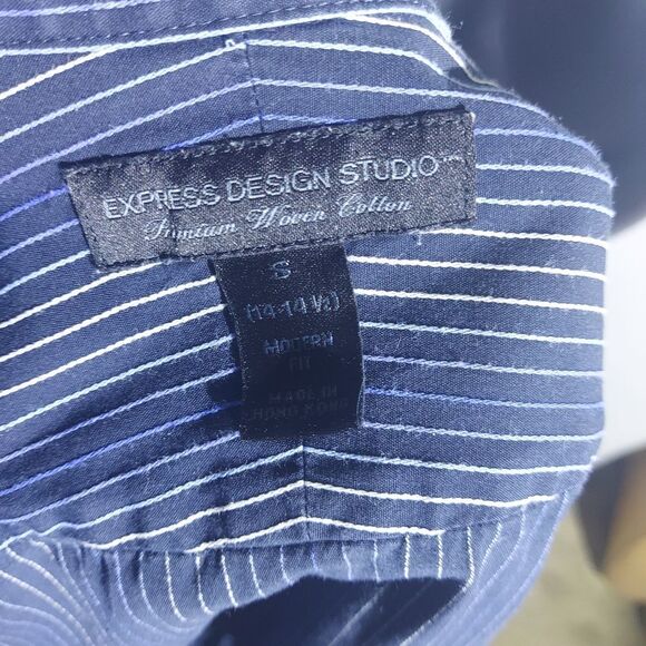 Express Design Studio Button Down Dress Shirt Small - Picture 5 of 5